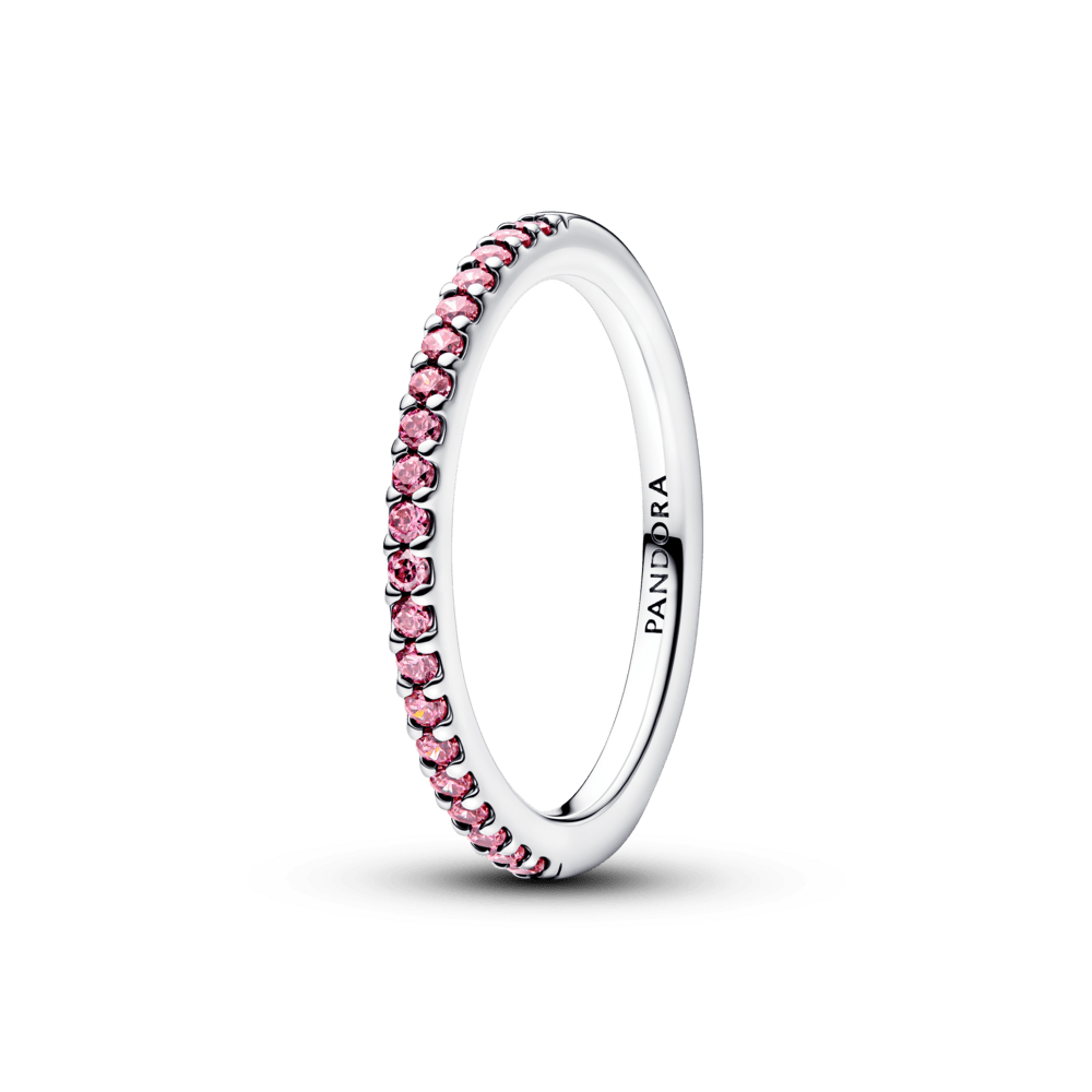 Spindintis rožinio lankelio žiedas - Pandora Lietuva