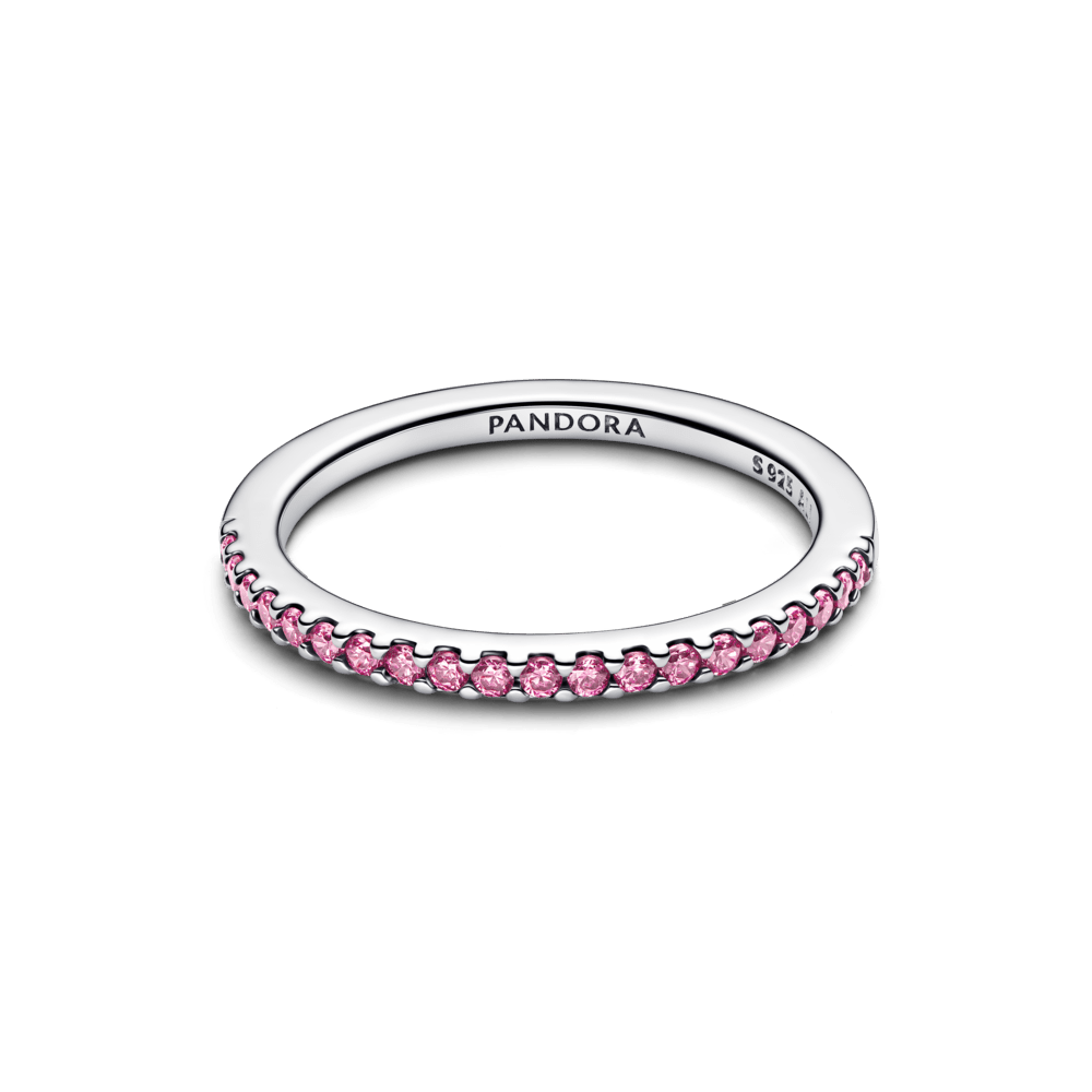 Spindintis rožinio lankelio žiedas - Pandora Lietuva