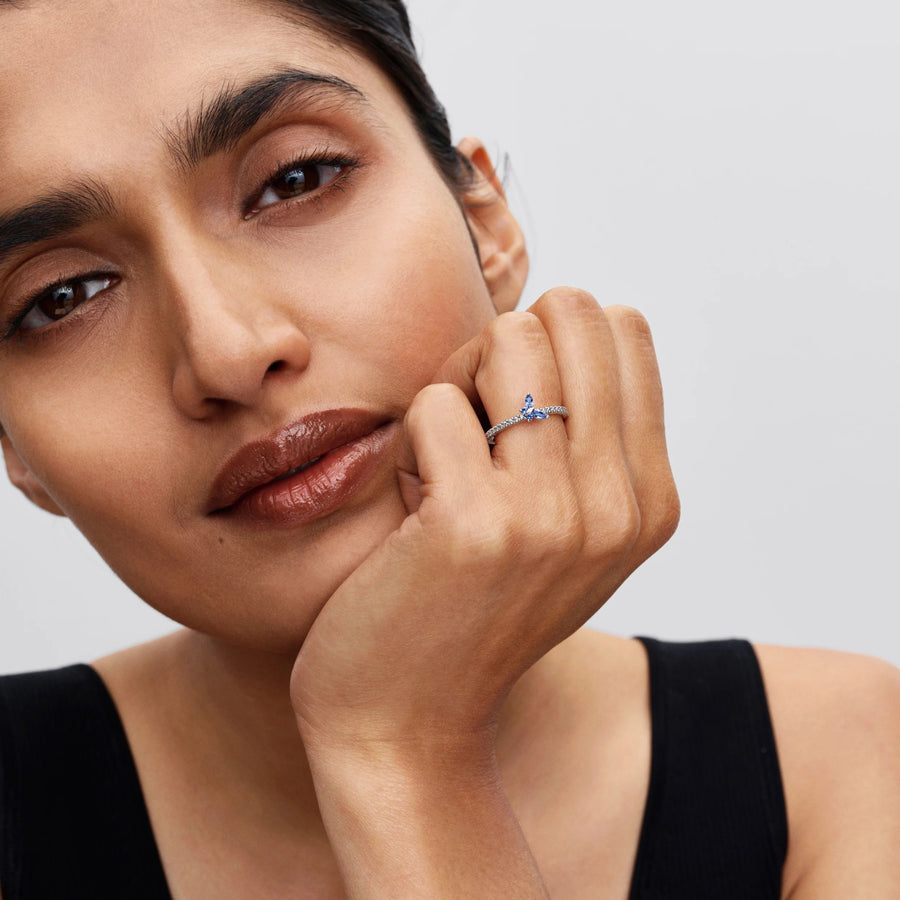 Spindintis žiedas „Drugelis“ - Pandora Lietuva