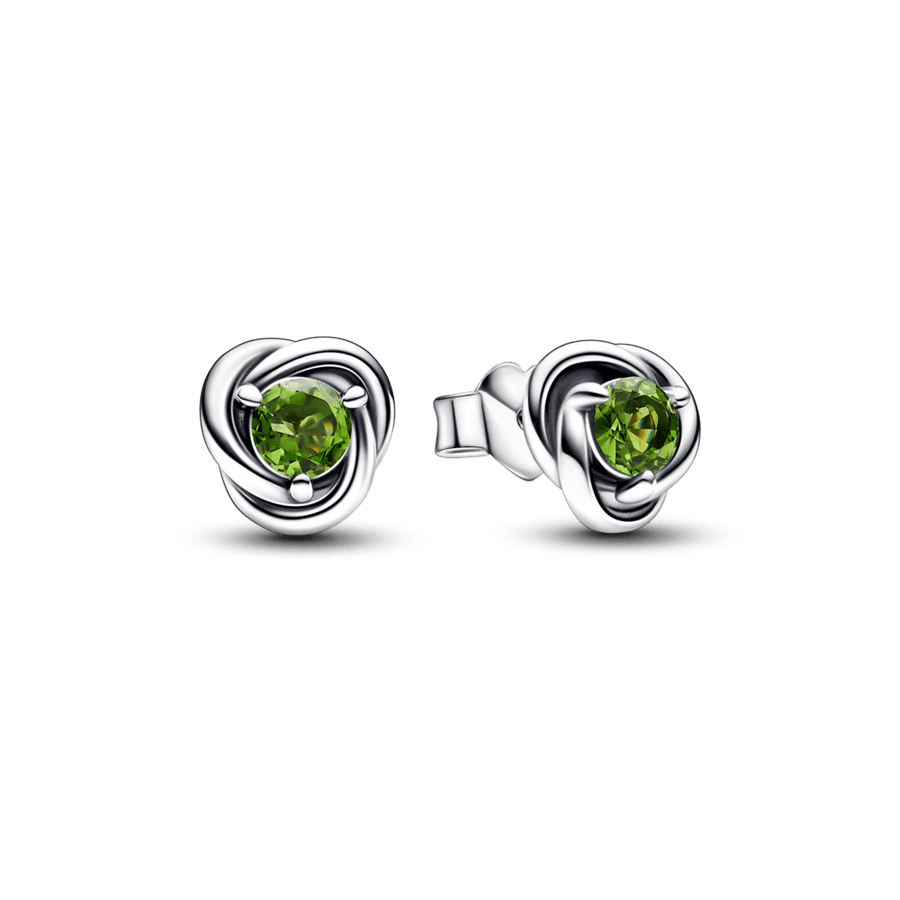 Spring Green Eternity Circle Stud auskarai - Pandora Lietuva