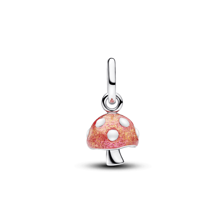 Tamsoje švytintis kabantis karoliukas „Grybas“ - Pandora Lietuva