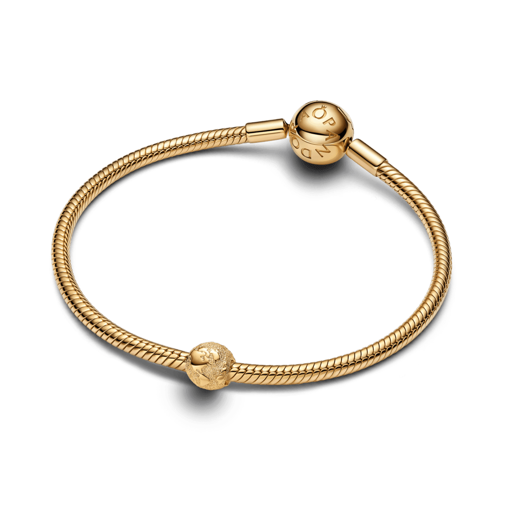 Tekstūrinis mini karoliukas „Gaublys“ - Pandora Lietuva