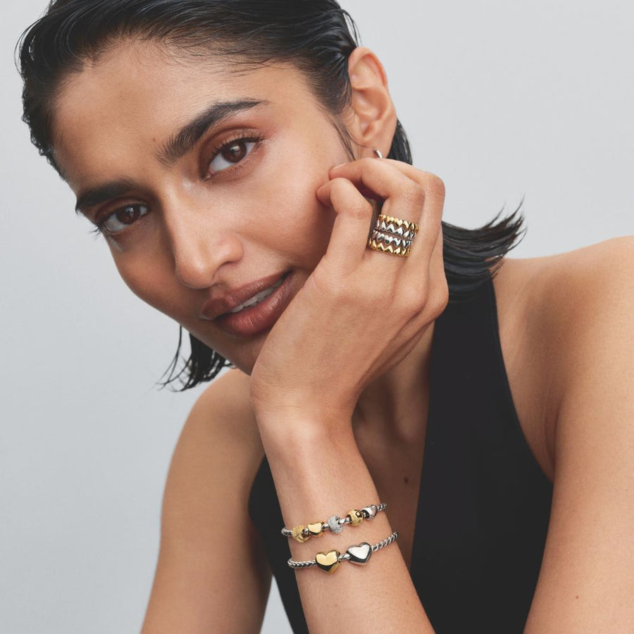 Tekstūrinis mini karoliukas „In ir jang“ - Pandora Lietuva