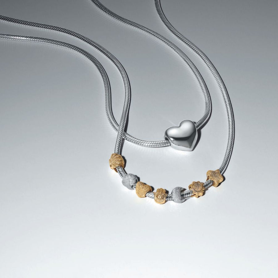 Tekstūrinis mini karoliukas „Kriauklė“ - Pandora Lietuva