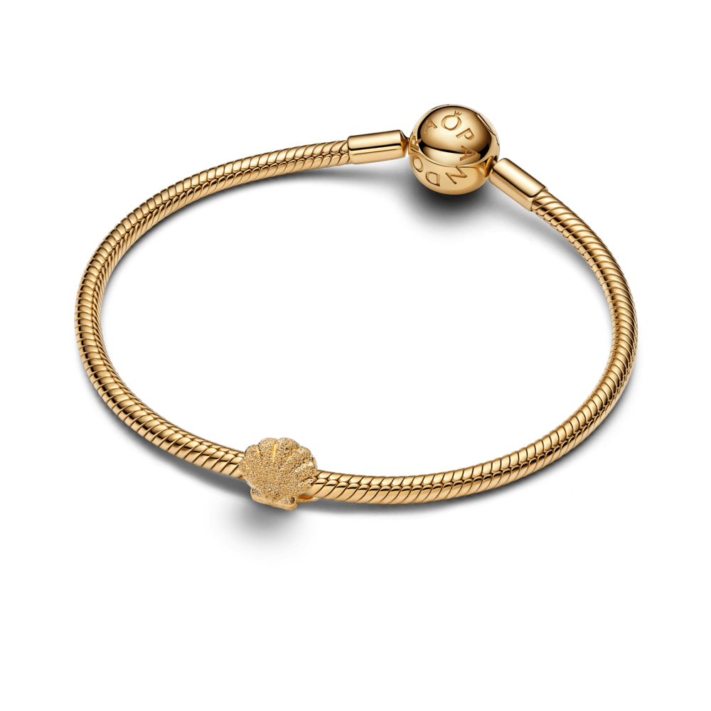 Tekstūrinis mini karoliukas „Kriauklė“ - Pandora Lietuva