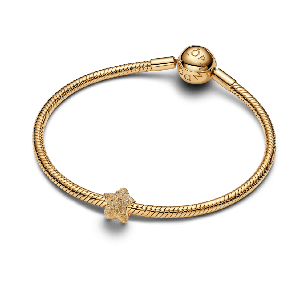 Tekstūrinis mini karoliukas „Žvaigždė“ - Pandora Lietuva