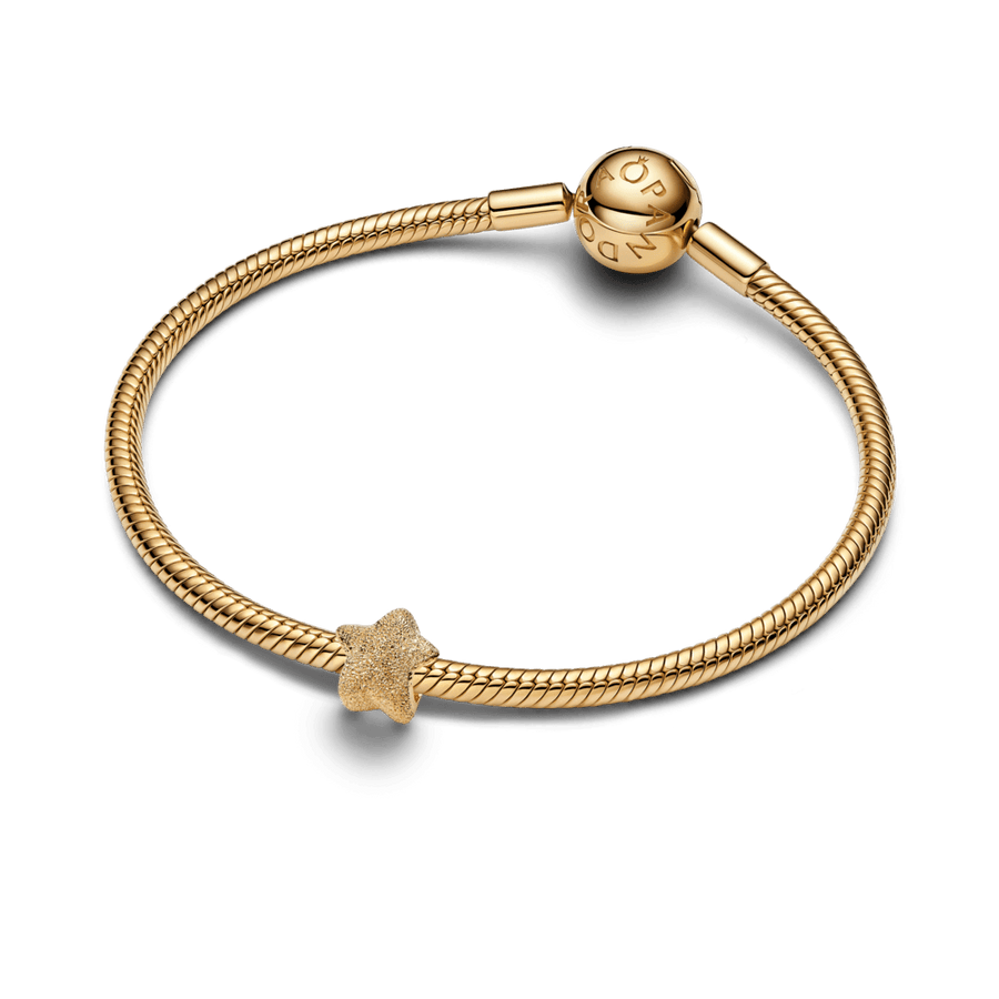 Tekstūrinis mini karoliukas „Žvaigždė“ - Pandora Lietuva