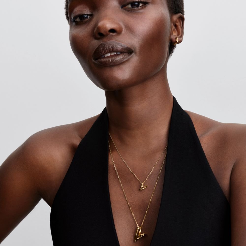 Vėrinys su mažu organiškos formos širdies pakabučiu - Pandora Lietuva