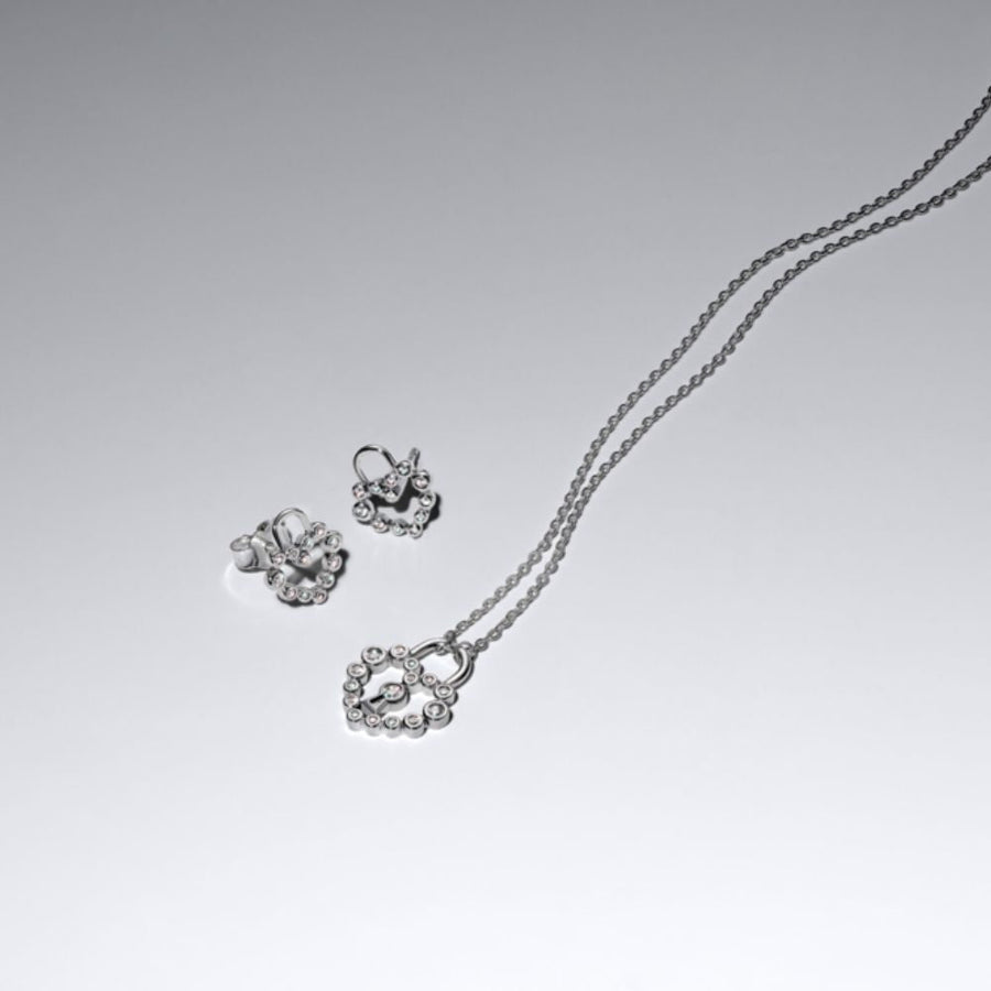 Vėrinys su pakabučiu „Spindinti širdies formos spynelė“ - Pandora Lietuva