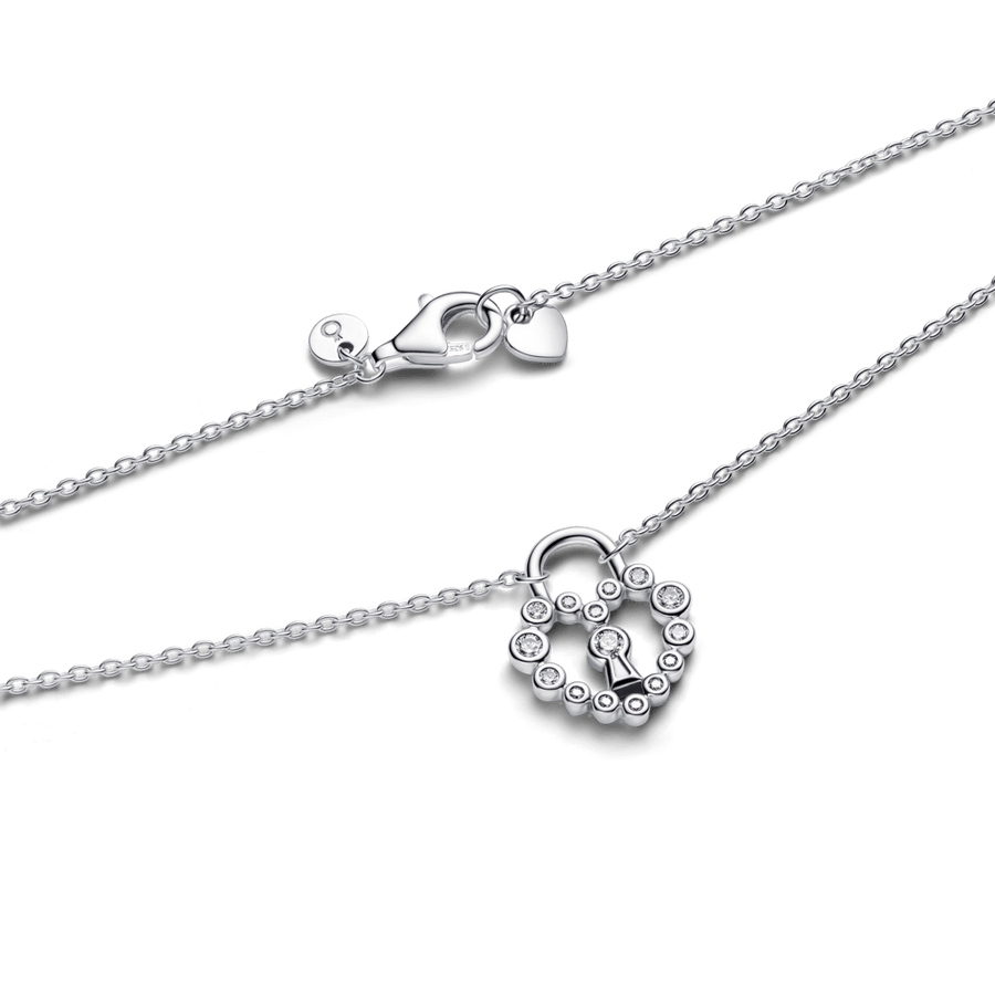 Vėrinys su pakabučiu „Spindinti širdies formos spynelė“ - Pandora Lietuva