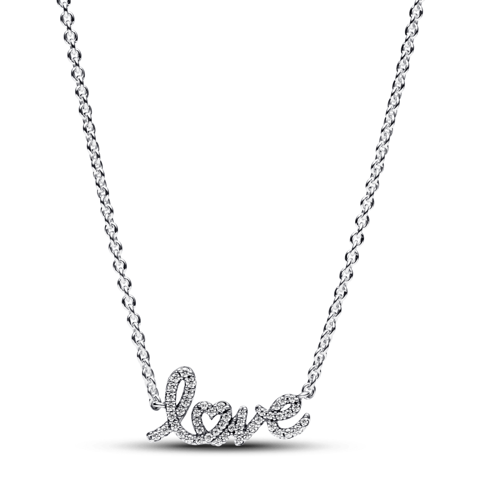 Ranka rašyto žodžio „Love“ vėrinio ir auskarų dovanų rinkinys