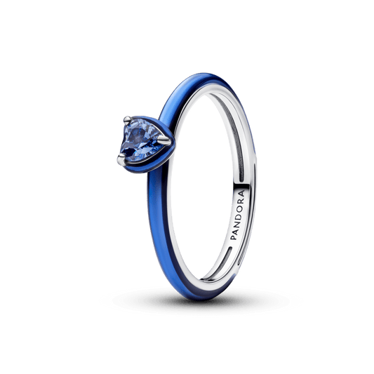 Žiedas „Mėlynos čakros širdis“ - Pandora Lietuva