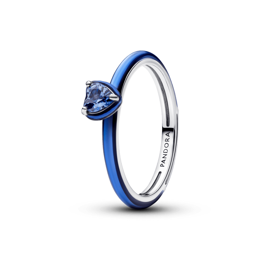 Žiedas „Mėlynos čakros širdis“ - Pandora Lietuva
