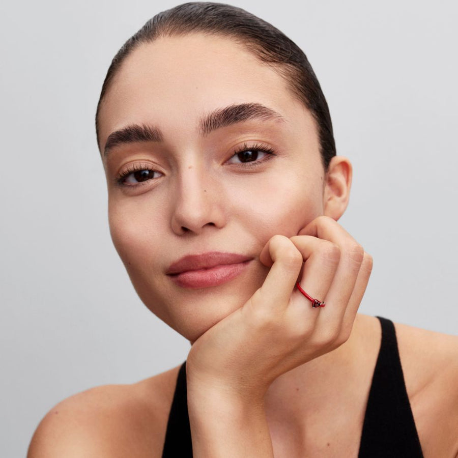 Žiedas „Raudonos čakros širdis“ - Pandora Lietuva