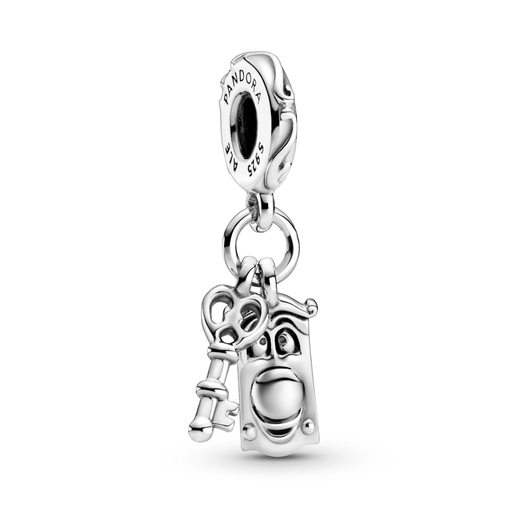 Alisos stebuklų šalyje Rakto ir Durų rankenos kabantis karoliukas - Pandora LT