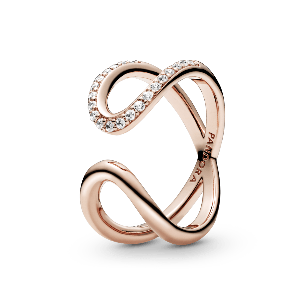 Apsukamas atviras begalybės žiedas - Pandora LT