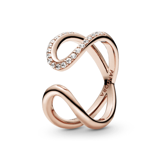 Apsukamas atviras begalybės žiedas - Pandora LT