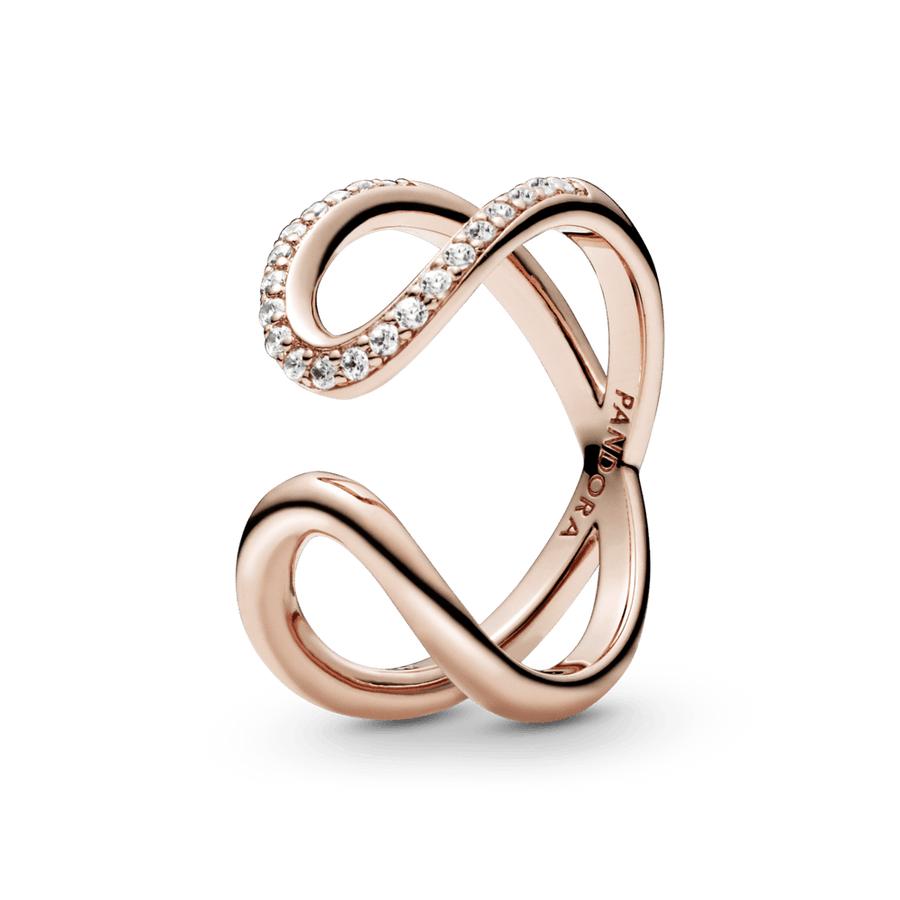 Apsukamas atviras begalybės žiedas - Pandora LT