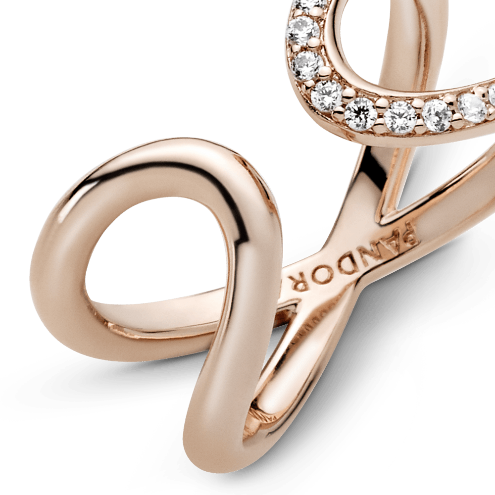 Apsukamas atviras begalybės žiedas - Pandora LT