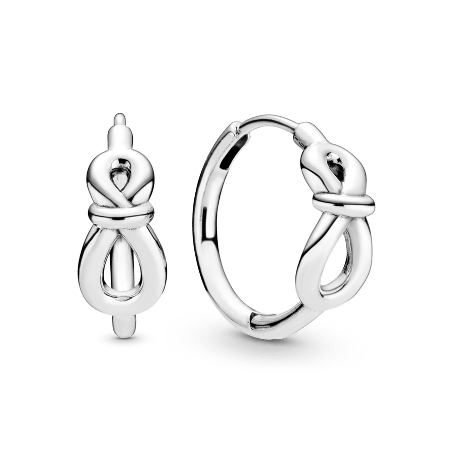 Begalybės mazgo lanko formos auskarai - Pandora Lietuva