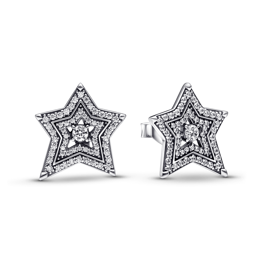 Celestial Asymmetric Star Stud Earrings auskarai - Pandora LT