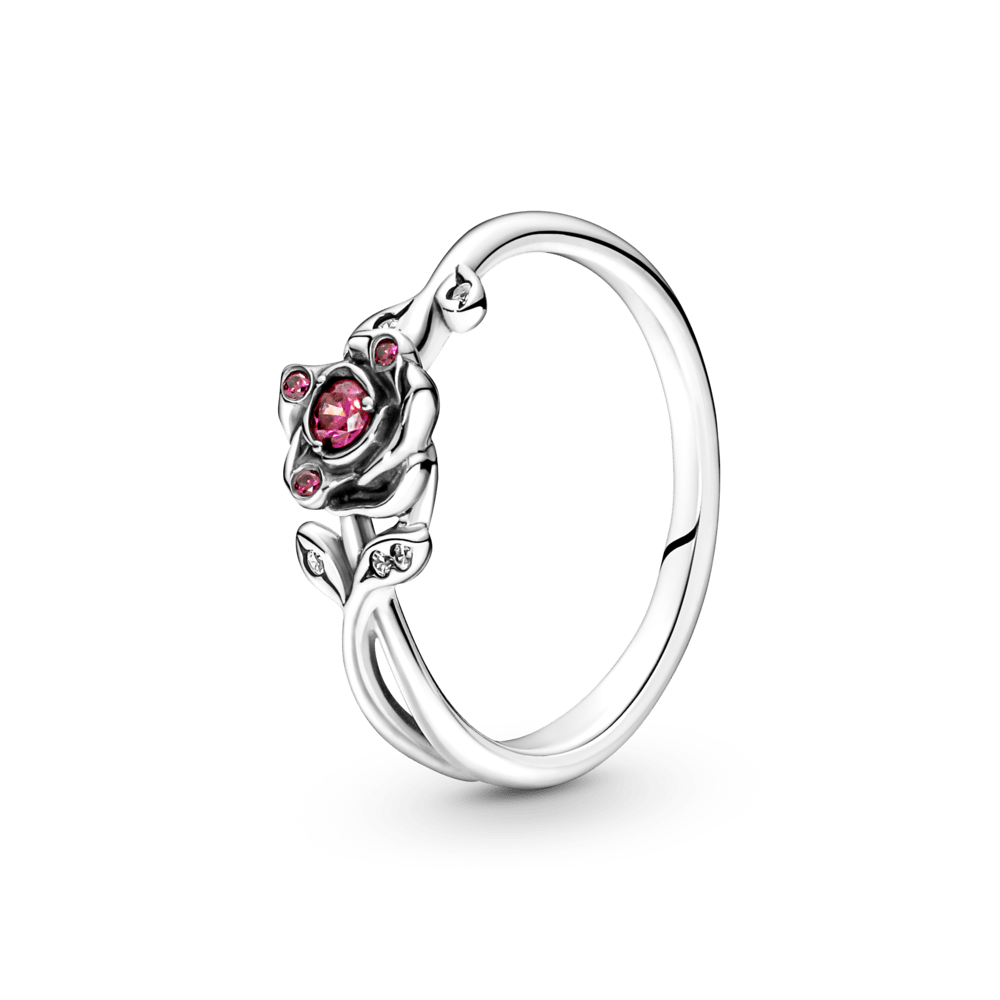 Disnėjaus Gražuolės ir Pabaisos žiedas su rožėmis - Pandora Lietuva