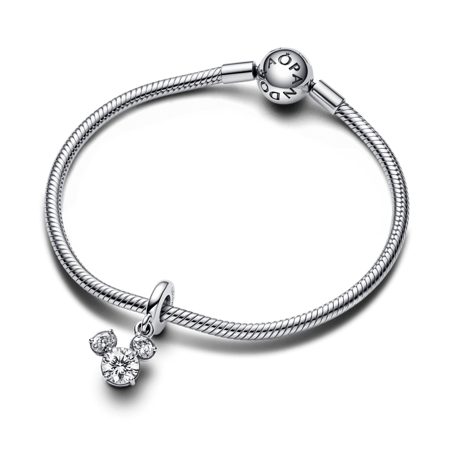 Disnėjaus Mickey ir Minnie Spindinčių Siluetų Karoliukas - Pandora Lietuva