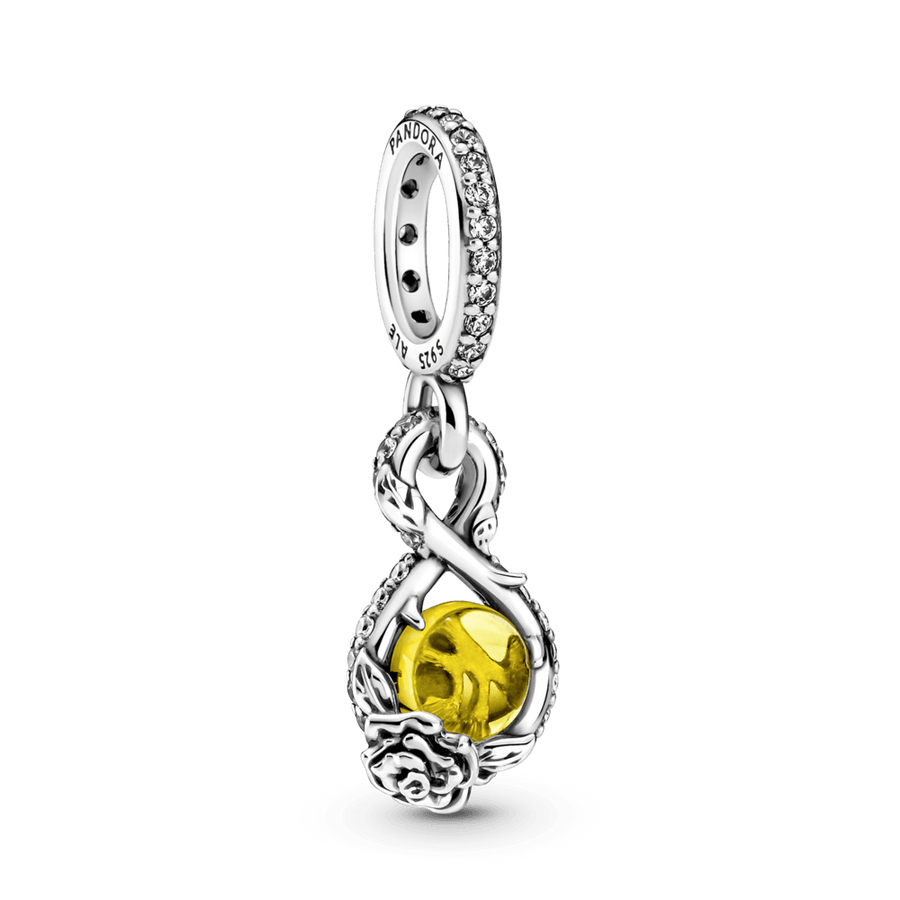 Disney Belle begalybės ir rožės pakabukas - Pandora LT