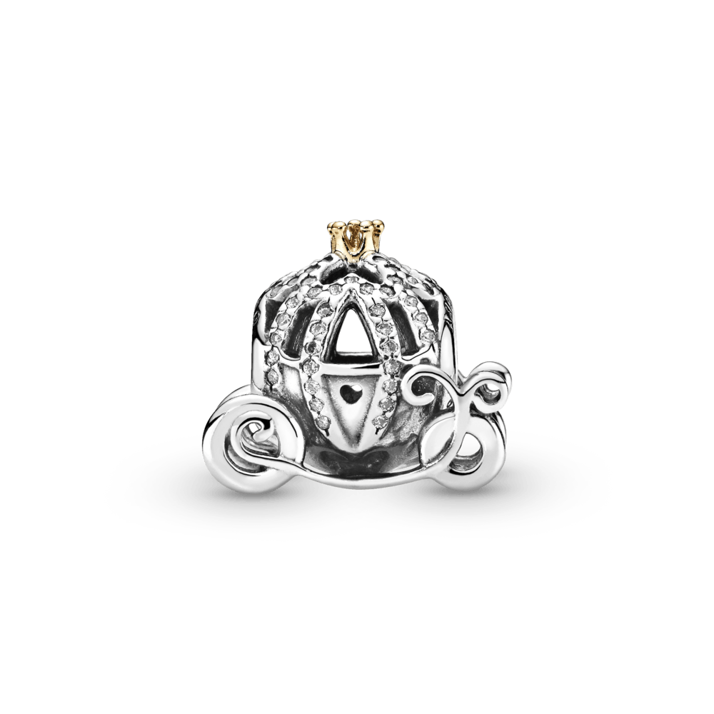 „Disney“ kolekcijos Pelenės karietos formos sidabrinis karoliukas - Pandora LT
