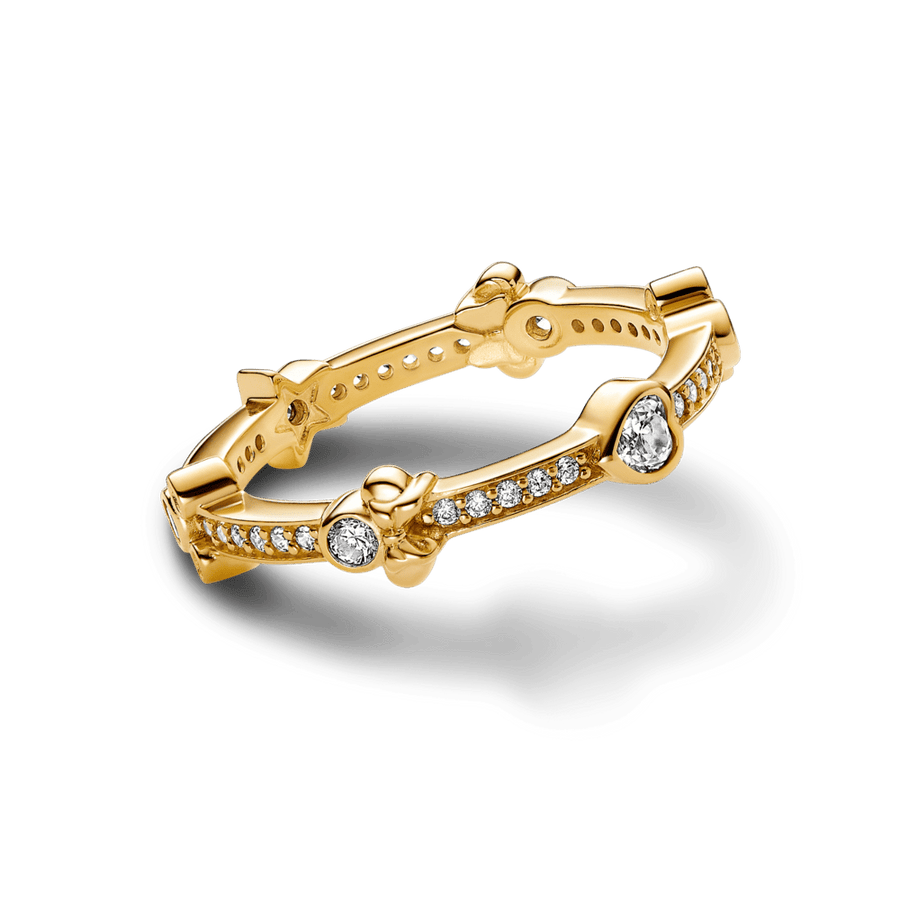 Disney Mickey Mouse Minnie Mouse Sparkling Eternity Ring