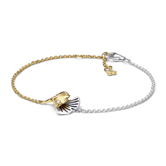 Dviejų atspalvių dviguba ginkmežio lapų apyrankė - Pandora Lietuva