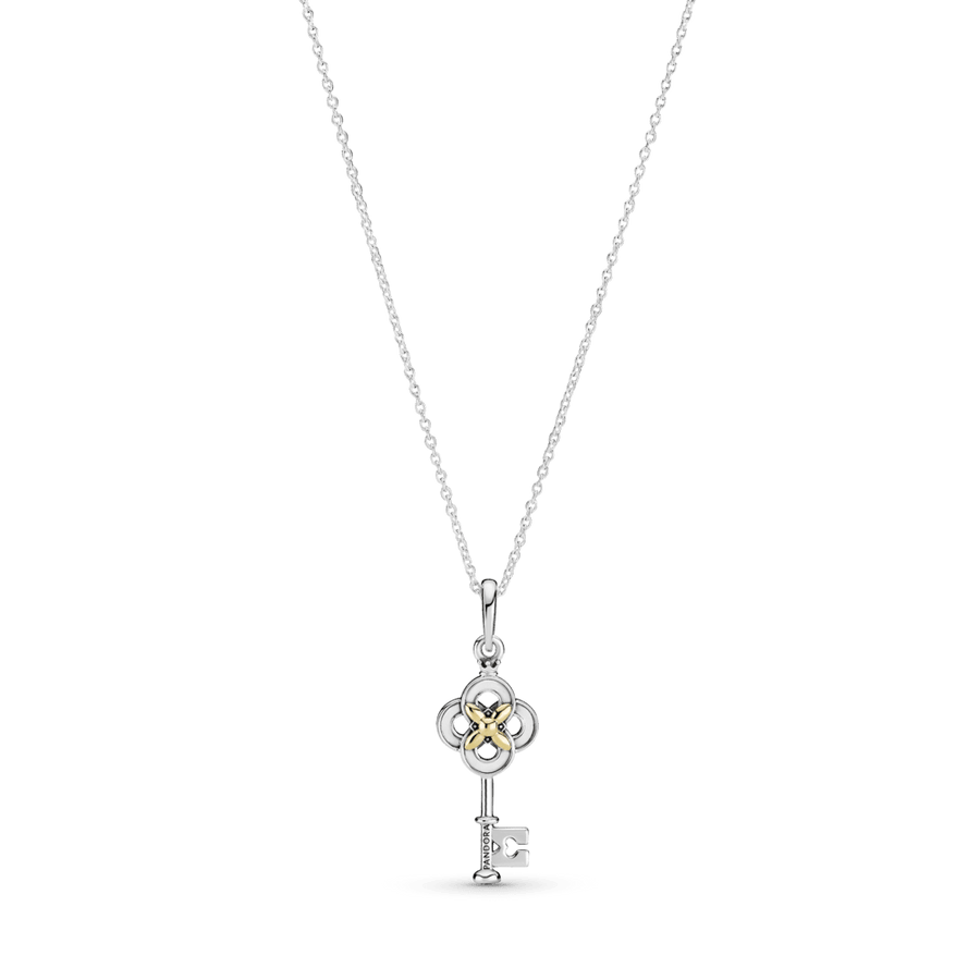 Dviejų atspalvių Gėlėto raktelio kaklo papuošalas - Pandora Lietuva