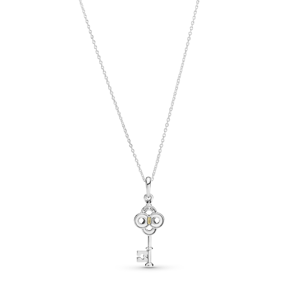 Dviejų atspalvių Gėlėto raktelio kaklo papuošalas - Pandora Lietuva