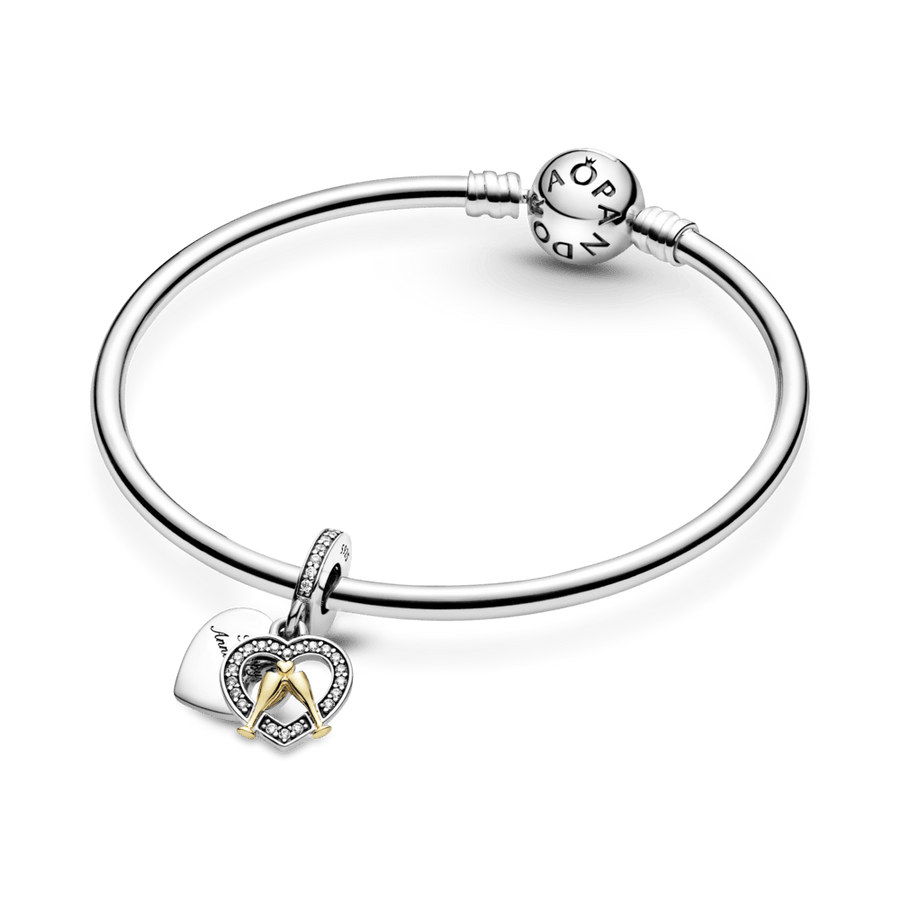 Dviejų atspalvių Laimingų sukaktuvių kabantis karoliukas - Pandora LT