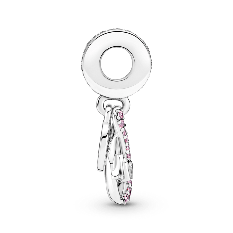 Dvigubas begalybės ir užrašo mama kabantis karoliukas - Pandora LT