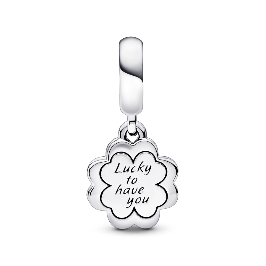 Four-leaf Clover Friendship Double Dangle Charm pakabukas - Pandora LT