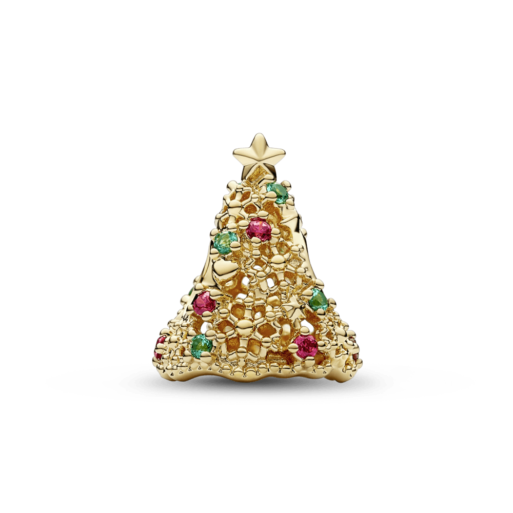 Glitter Christmas Tree Charm - Pandora LT