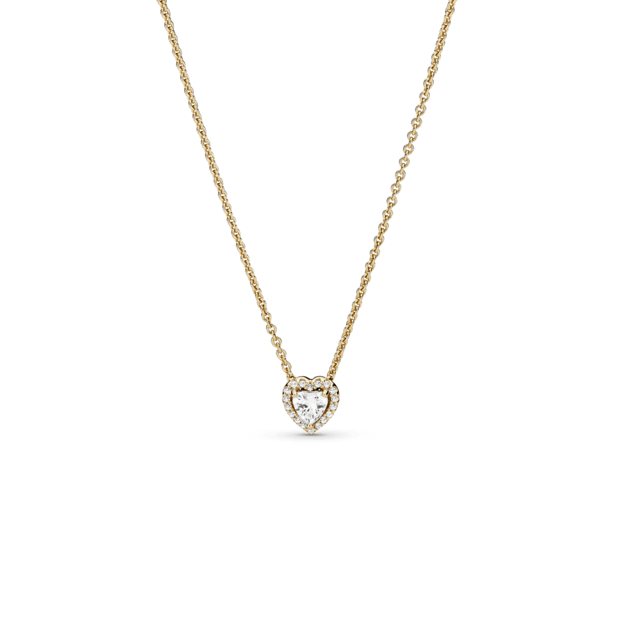 Grandinėlė su į širdelės formos pakabuką įsodintu akmeniu - Pandora LT