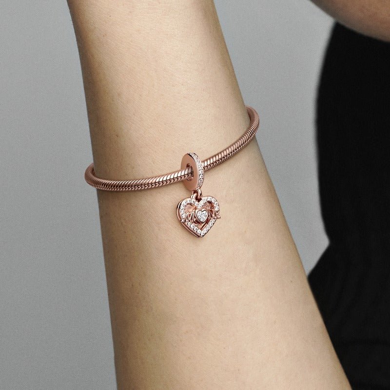 Heart & Mum Dangle Charm - Pandora Lietuva