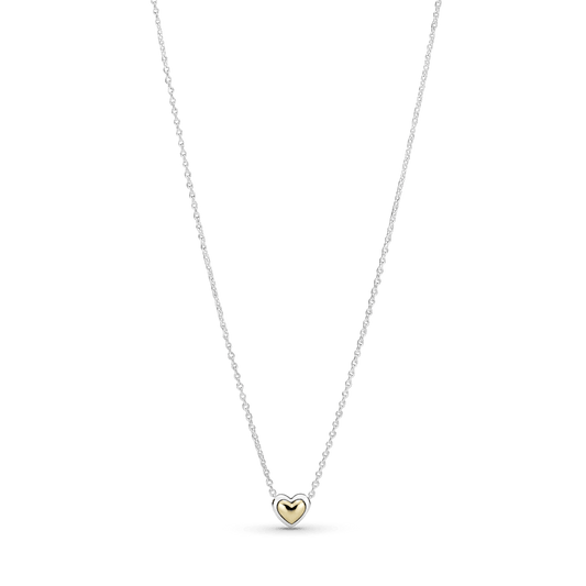 Išgaubtos ausinės širdelės kaklo vėrinys - Pandora LT