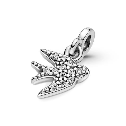 Kabantis karoliukas su kregždute - Pandora LT