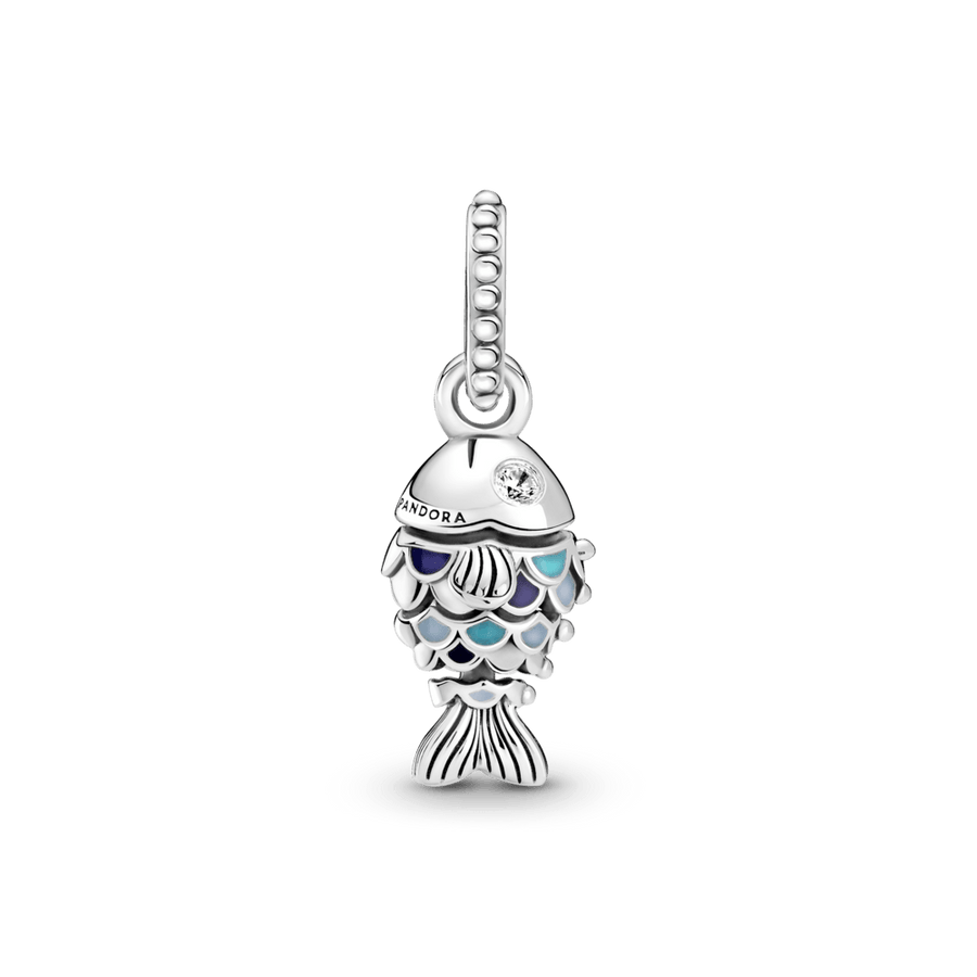 Kabantis karoliukas su žuvele mėlynais žvynais - Pandora Lietuva