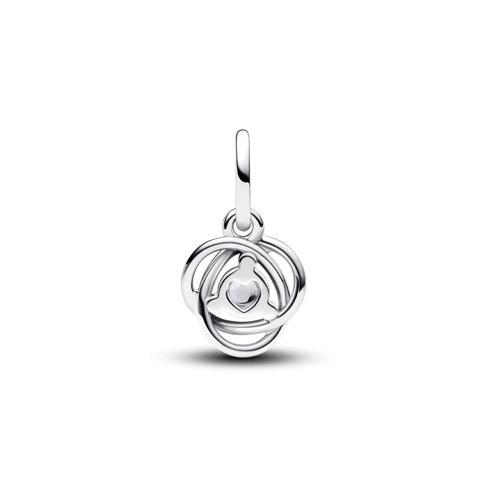 Karoliukas-pakabukas „Amžinybės ratas“ su skaidriu kristalu - Pandora Lietuva