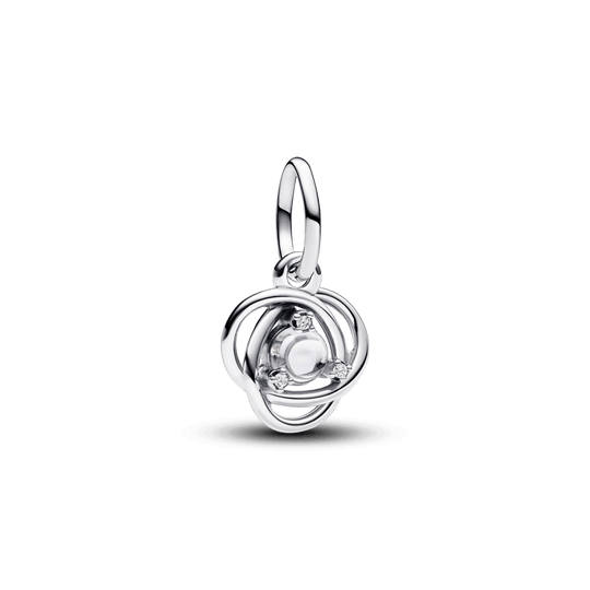 Karoliukas-pakabukas „Amžinybės ratas“ su skaidriu kristalu - Pandora Lietuva