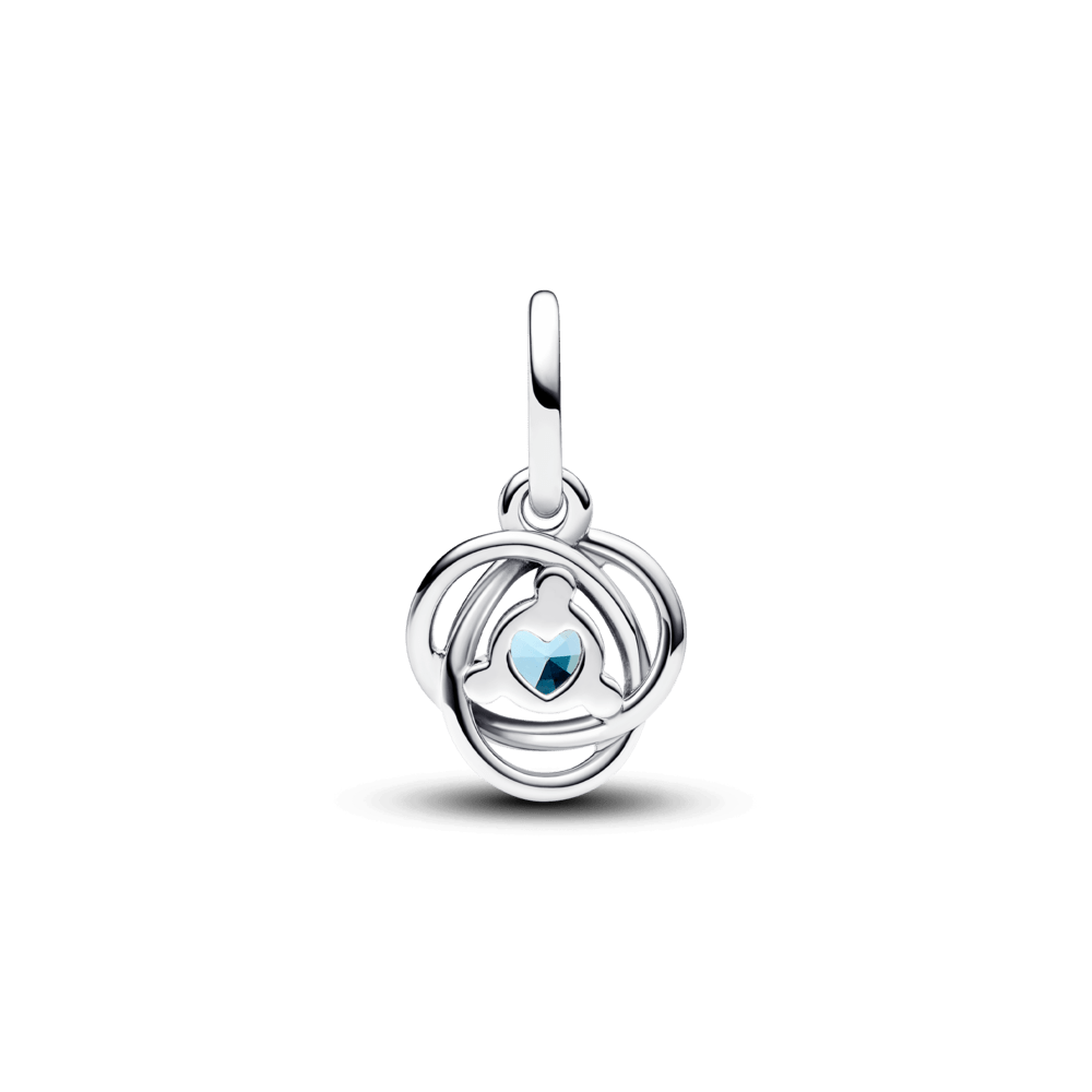 Karoliukas-pakabukas „Amžinybės ratas“ su žydru kristalu - Pandora Lietuva