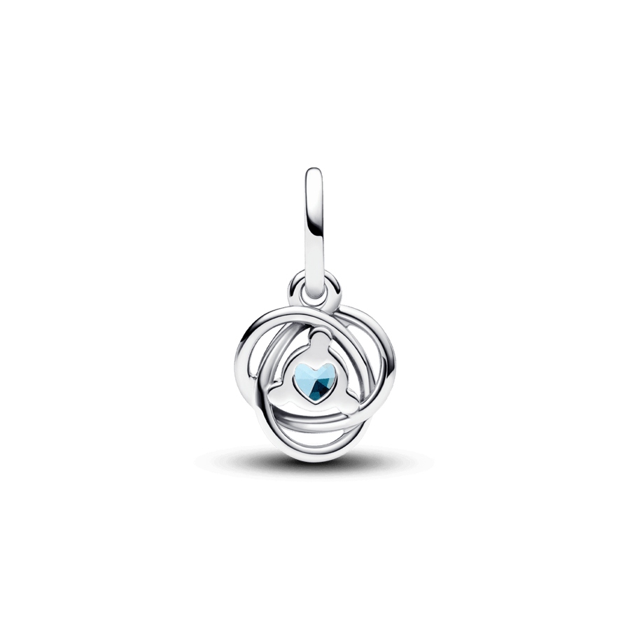 Karoliukas-pakabukas „Amžinybės ratas“ su žydru kristalu - Pandora Lietuva