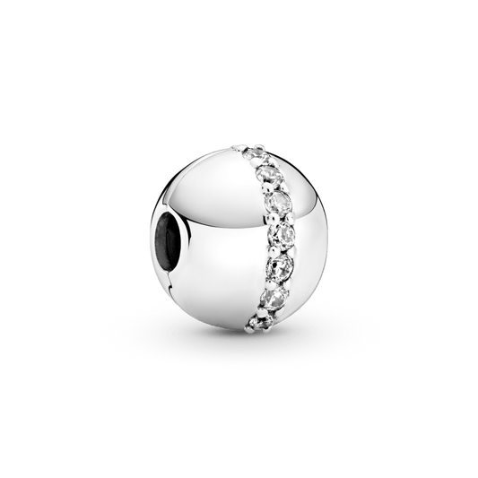 Karoliukas-spaustukas su žėrinčia juosta - Pandora Lietuva