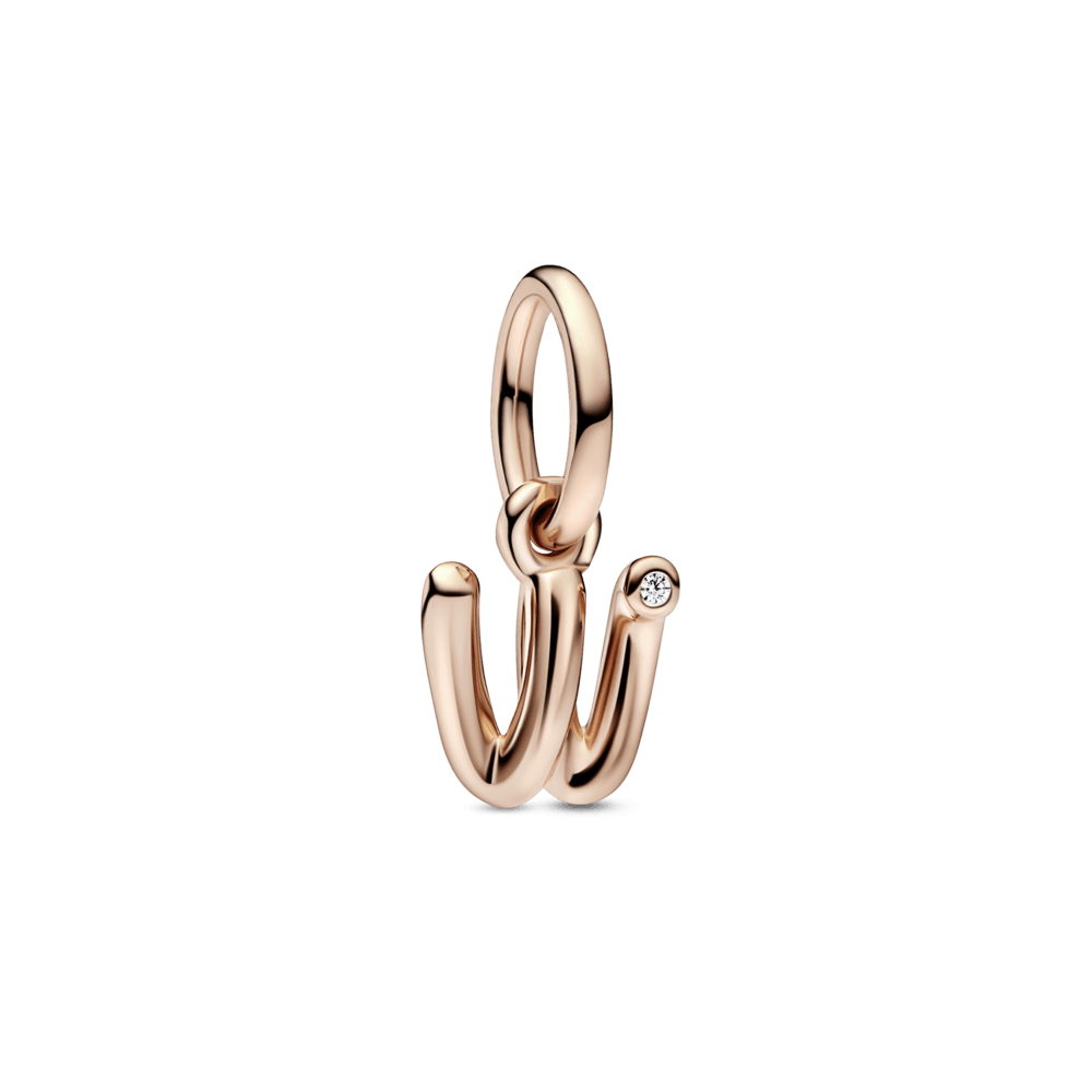 Letter w Script Alphabet Dangle Charm - Pandora LT