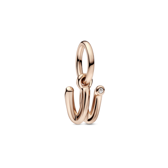 Letter w Script Alphabet Dangle Charm - Pandora LT