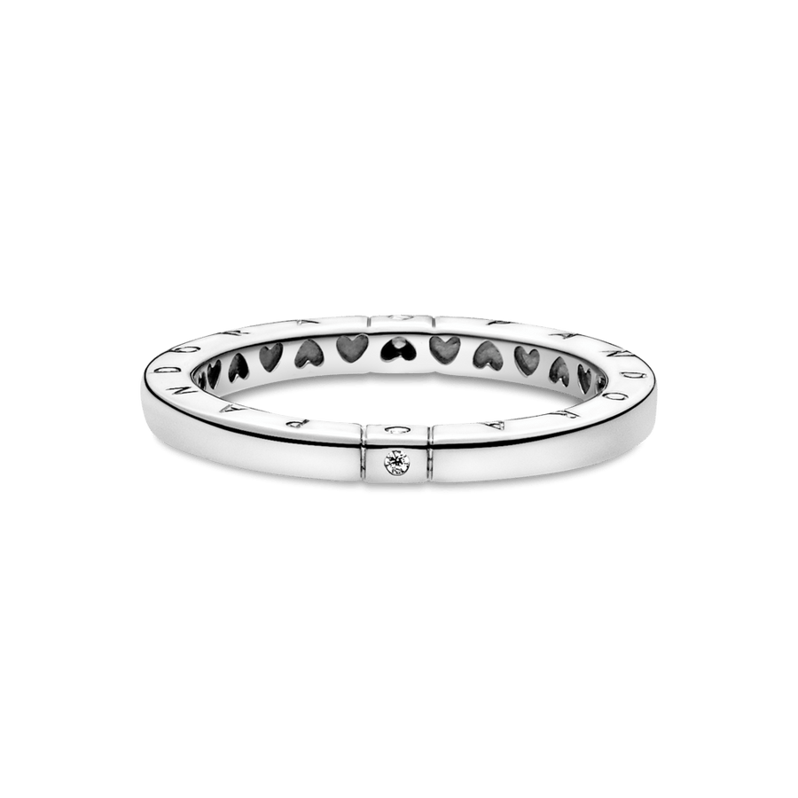 Logotipo ir širdžių žiedas - Pandora LT